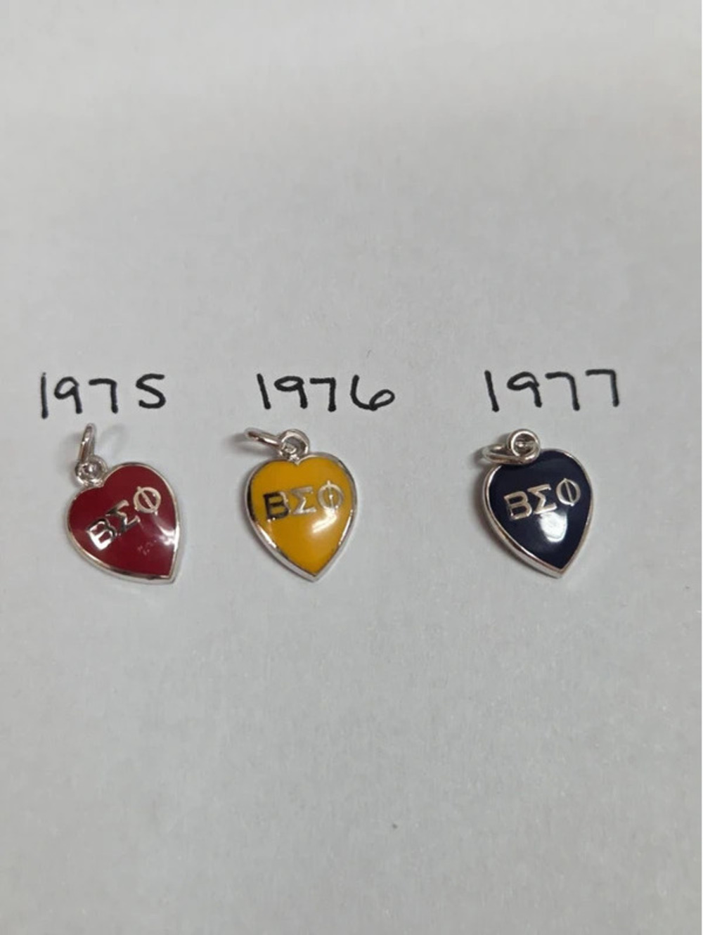VTG annual membership charms.